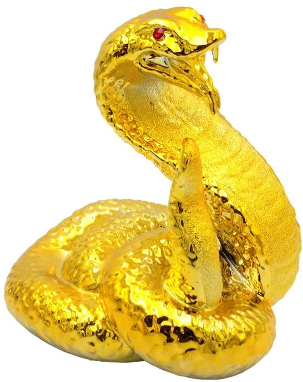 Porcelianinė gyvatės statulėlė, h 22 cm