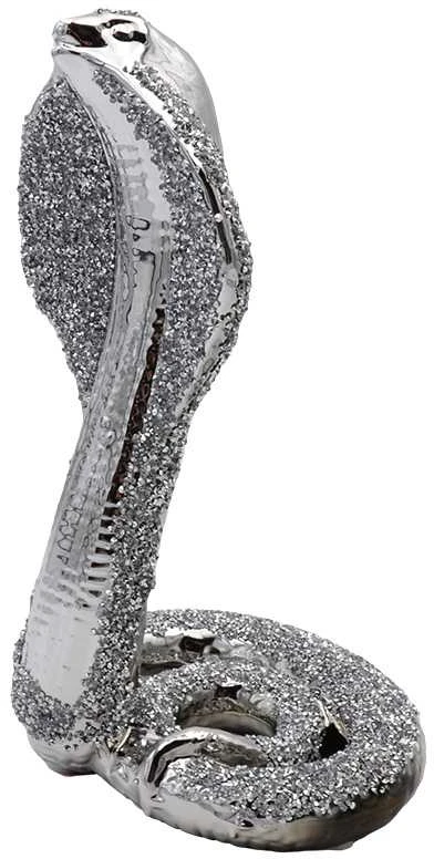 Porcelianinė gyvatės statulėlė, h 27 cm