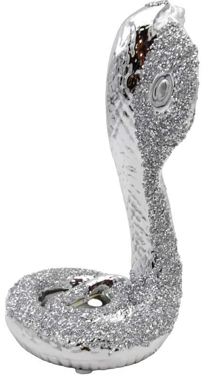 Porcelianinė gyvatės statulėlė, h 27 cm