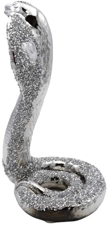 Porcelianinė gyvatės statulėlė, h 27 cm