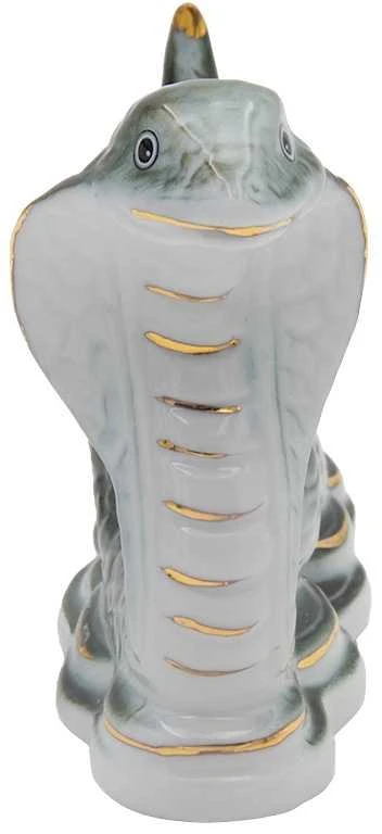 Porcelianinė gyvatės statulėlė, h 9 cm