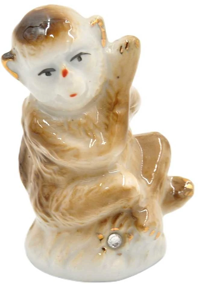 Porcelianinė statulėlė Beždžionė, 7 cm - 4