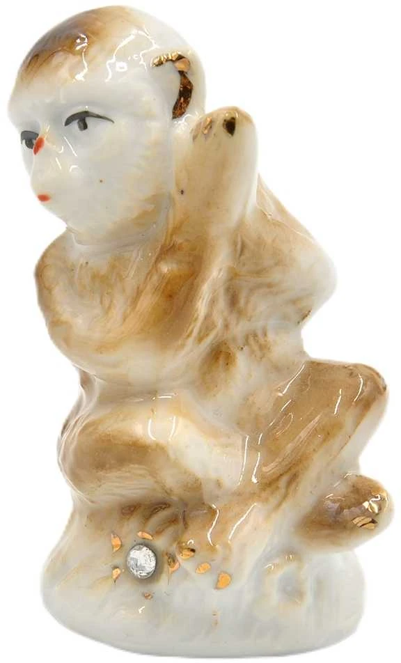 Porcelianinė statulėlė Beždžionė, 7 cm - 4