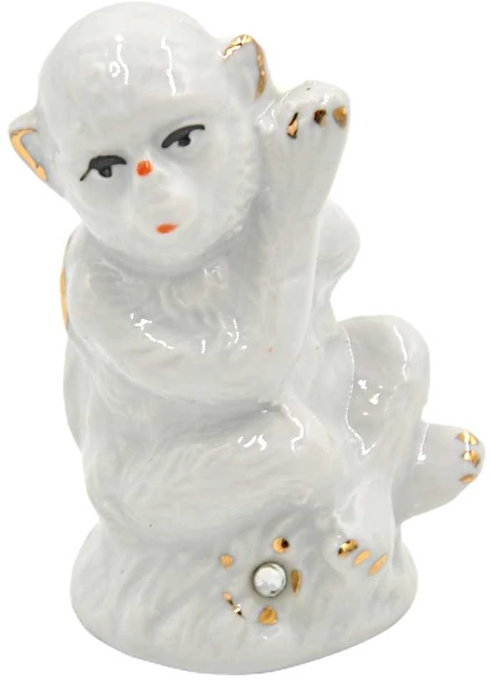 Porcelianinė statulėlė Beždžionė, 7 cm - 4