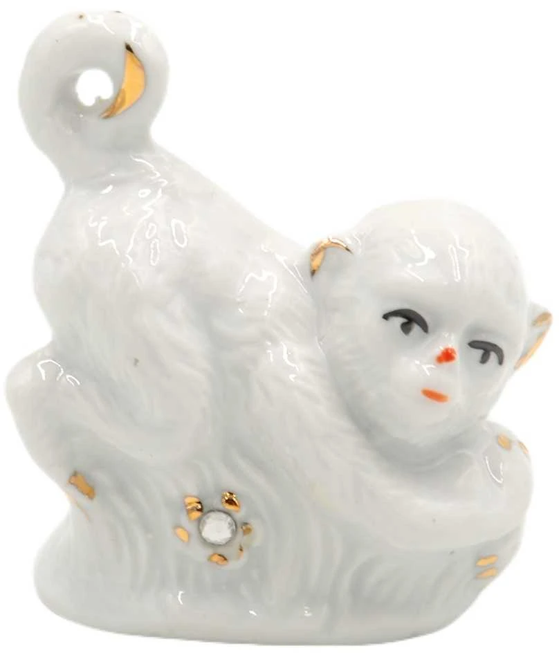 Porcelianinė statulėlė Beždžionė, 7 cm - 4