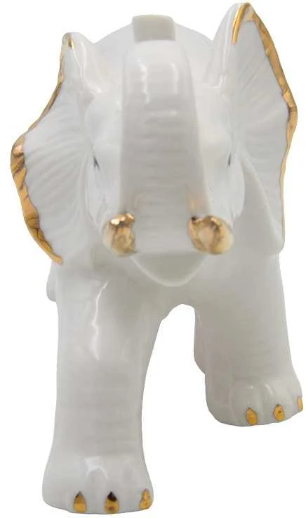 Porcelianinė statulėlė Dramblys, h 10 cm