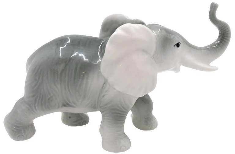 Porcelianinė statulėlė Dramblys, h 14 cm