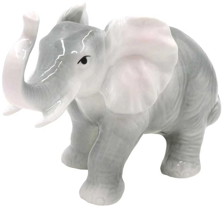 Porcelianinė statulėlė Dramblys, h 14 cm
