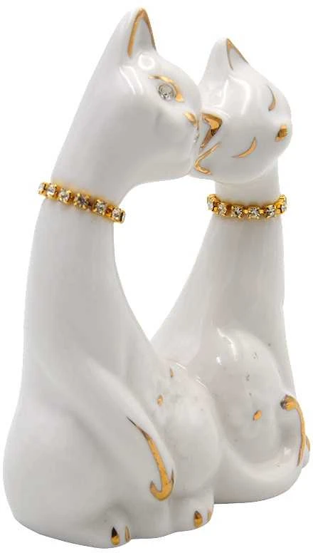 Porcelianinė statulėlė katinai, 11,5 cm