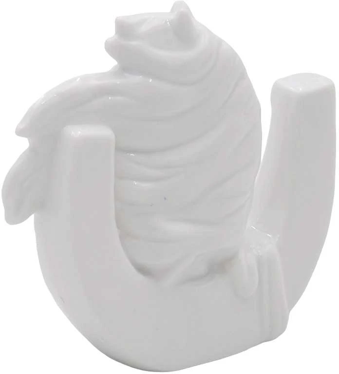 Porcelianinė statulėlė Pasaga su žirgo biustu, 9x8 cm