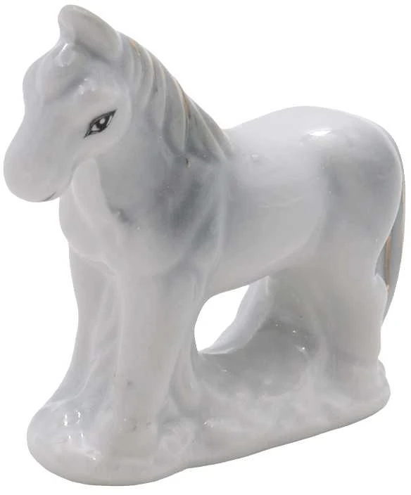 Porcelianinė statulėlė Žirgas, 7 cm - 2