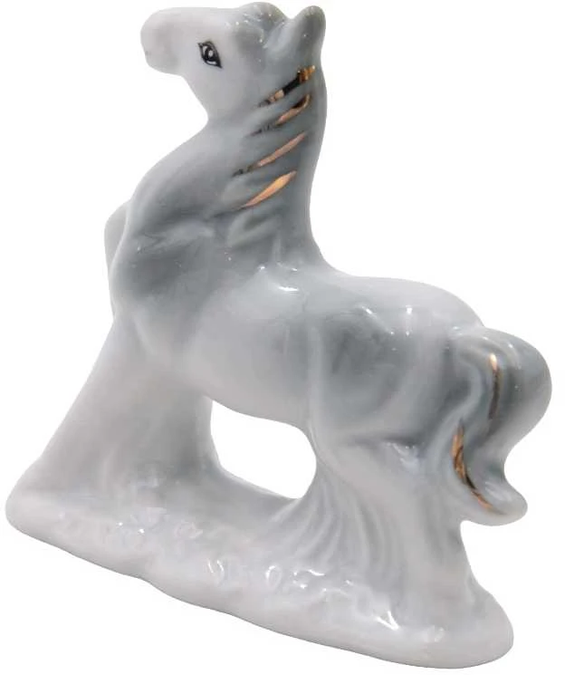 Porcelianinė statulėlė Žirgas, 7 cm - 2