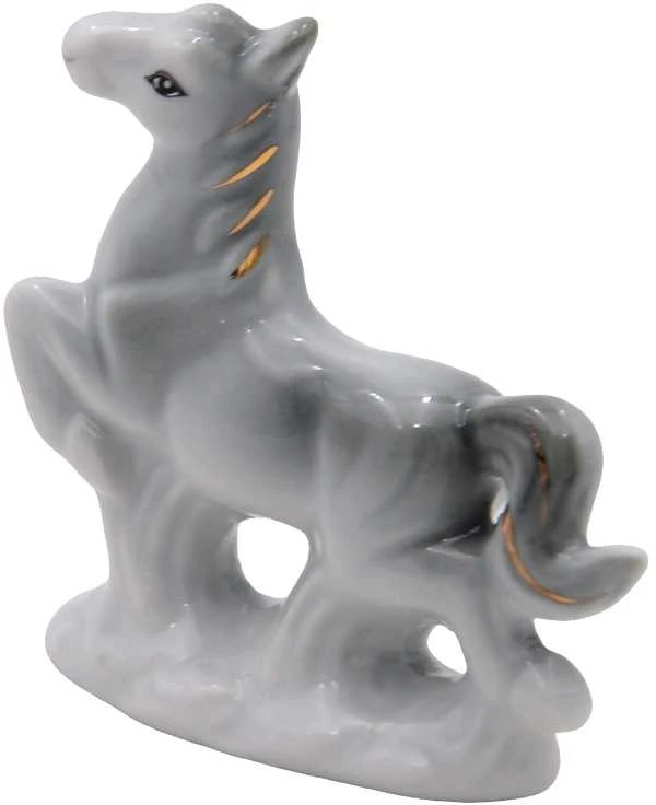 Porcelianinė statulėlė Žirgas, 7 cm - 2