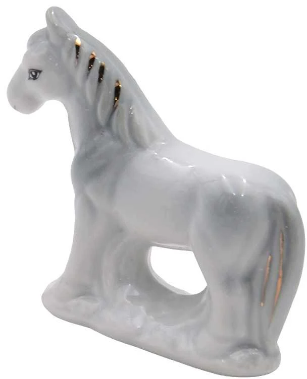 Porcelianinė statulėlė Žirgas, 7 cm - 3