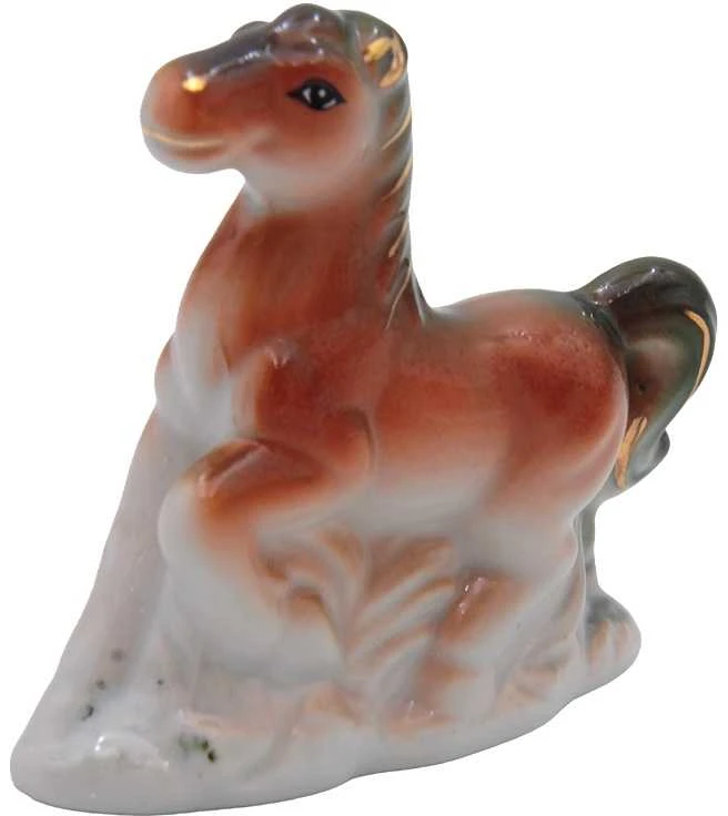 Porcelianinė statulėlė Žirgas, 8 cm - 2