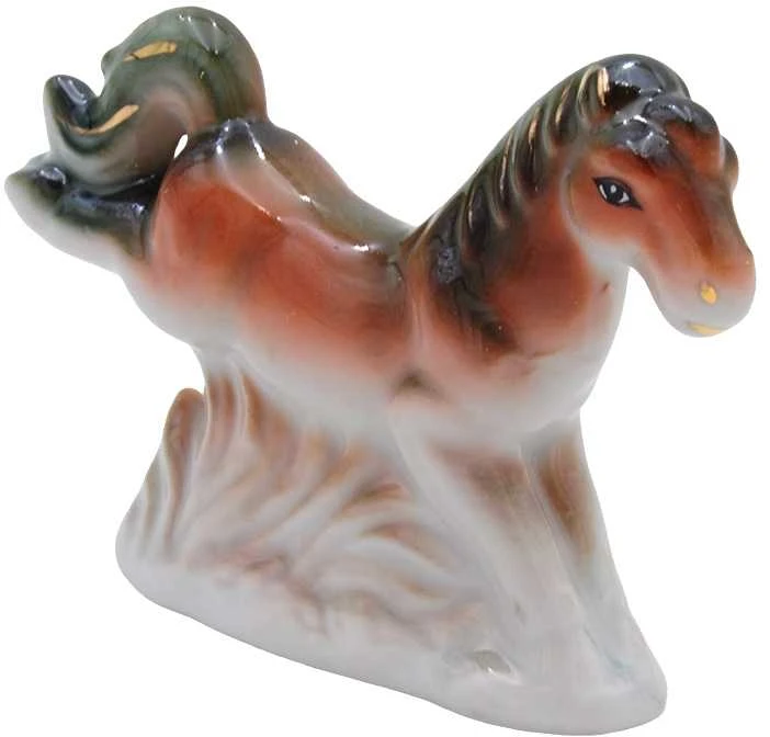 Porcelianinė statulėlė Žirgas, 8 cm - 2