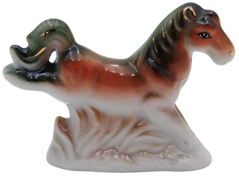 Porcelianinė statulėlė Žirgas, 8 cm - 2