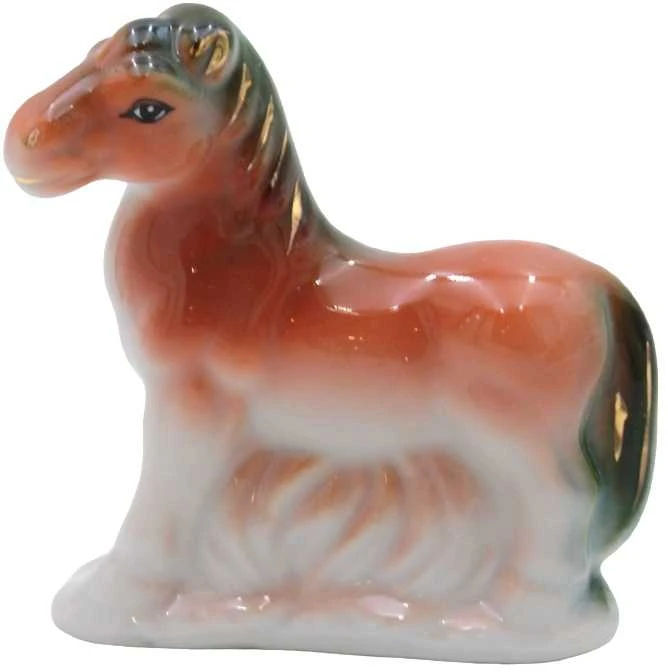 Porcelianinė statulėlė Žirgas, 8 cm - 2
