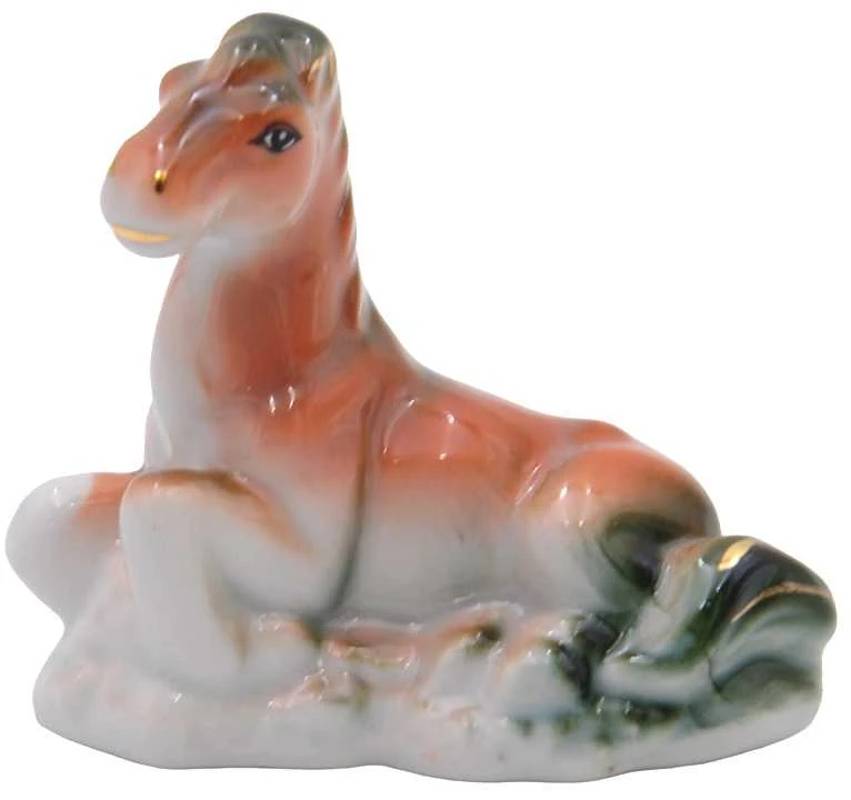 Porcelianinė statulėlė Žirgas, 8 cm - 3
