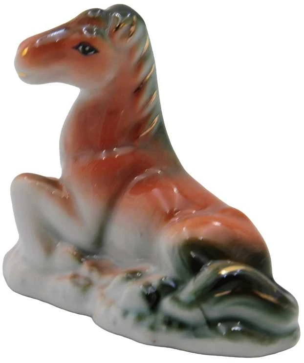 Porcelianinė statulėlė Žirgas, 8 cm - 3