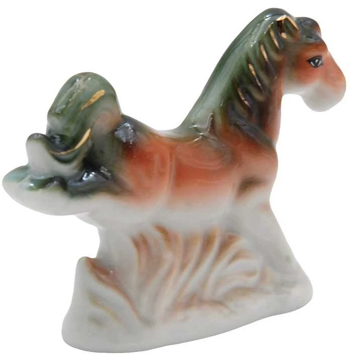 Porcelianinė statulėlė Žirgas, 8 cm - 3