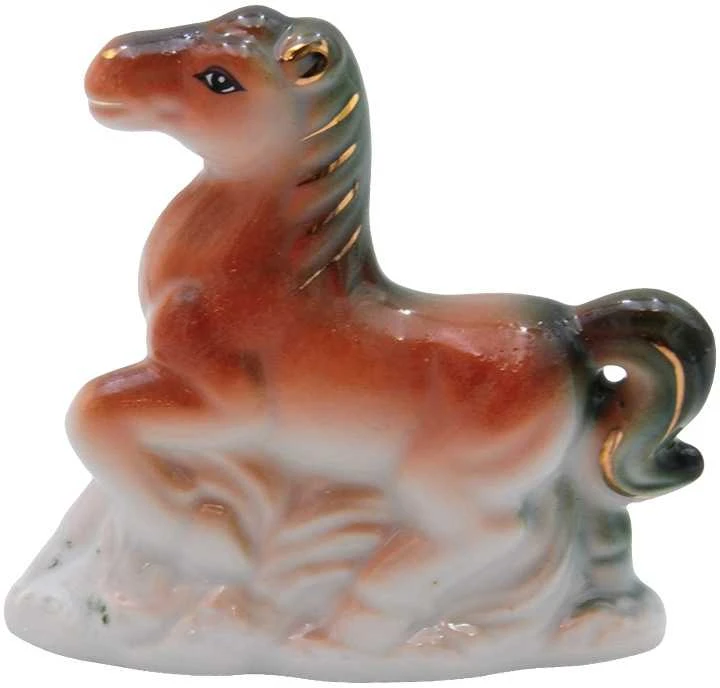 Porcelianinė statulėlė Žirgas, 8 cm - 4