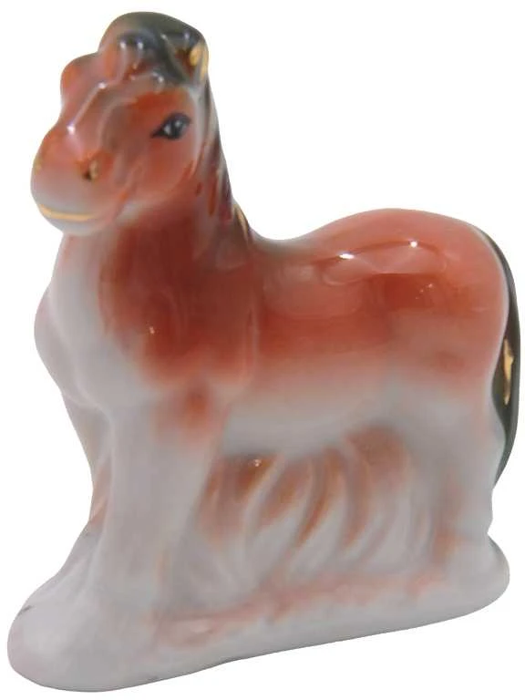 Porcelianinė statulėlė Žirgas, 8 cm - 5