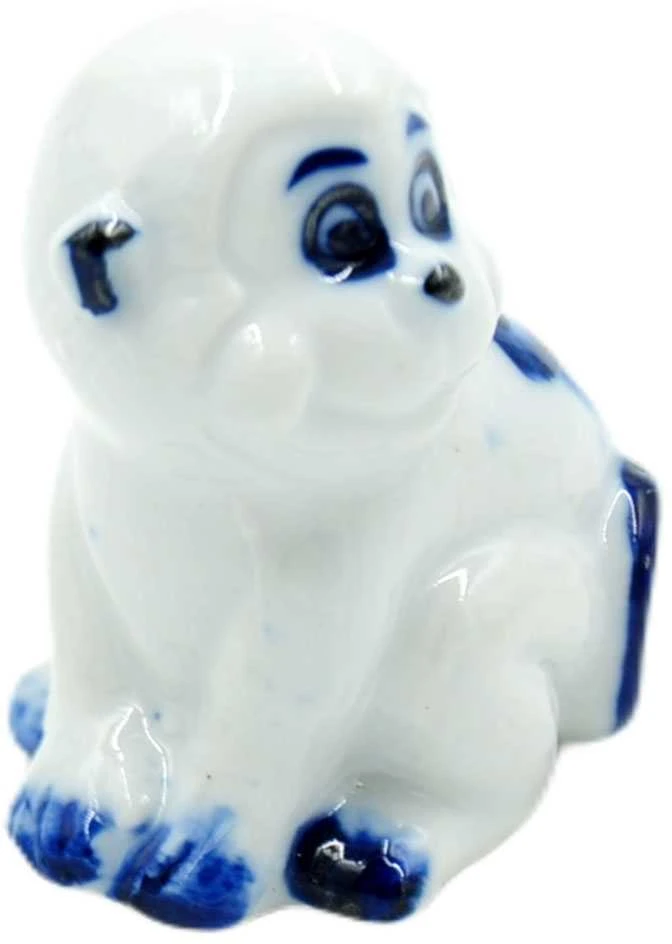 Porceliano statulėlė Beždžionė, 4,5 cm