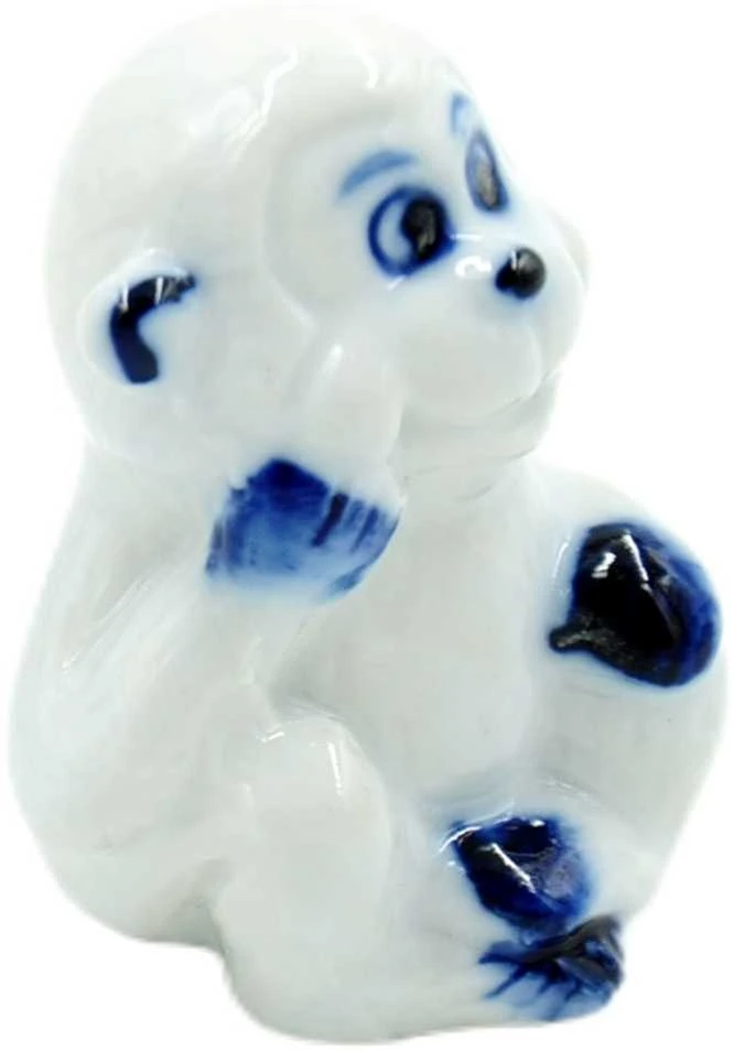 Porceliano statulėlė Beždžionė, 4,5 cm