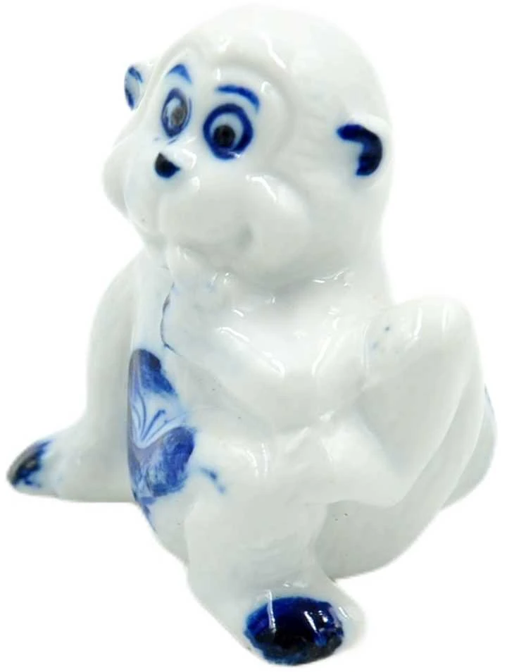 Porceliano statulėlė Beždžionė, 4,5 cm