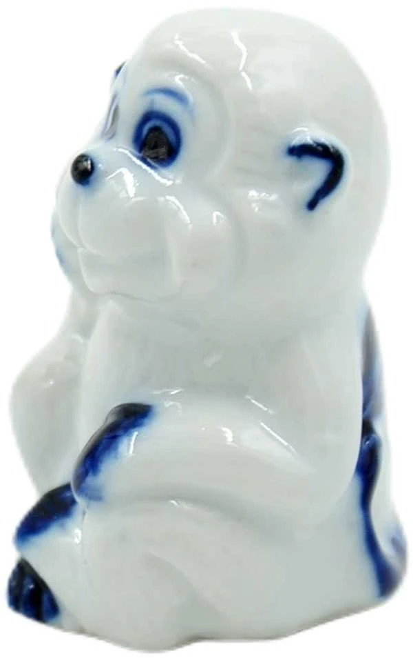 Porceliano statulėlė Beždžionė, 4,5 cm