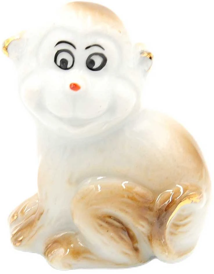 Porceliano statulėlė Beždžionė, 4,5 cm - 2