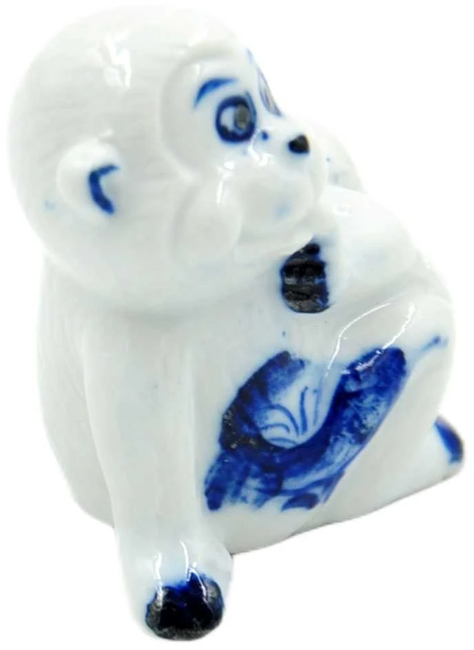 Porceliano statulėlė Beždžionė, 4,5 cm