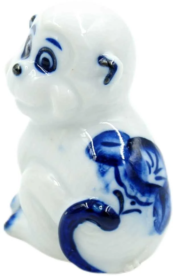 Porceliano statulėlė Beždžionė, 4,5 cm