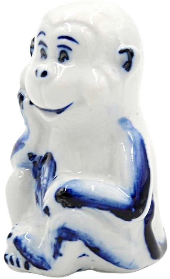 Porceliano statulėlė Beždžionė, 6,5 cm