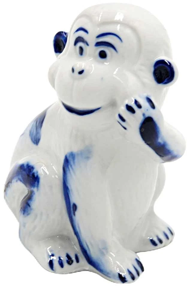 Porceliano statulėlė Beždžionė, 6,5 cm