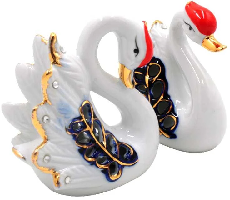 Porceliano statulėlės Gulbės, 10,5 cm