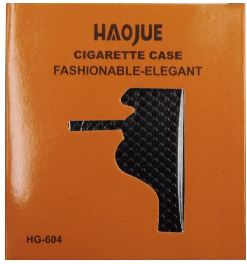 Portsigaras aptrauktas oda, 20 cigarečių