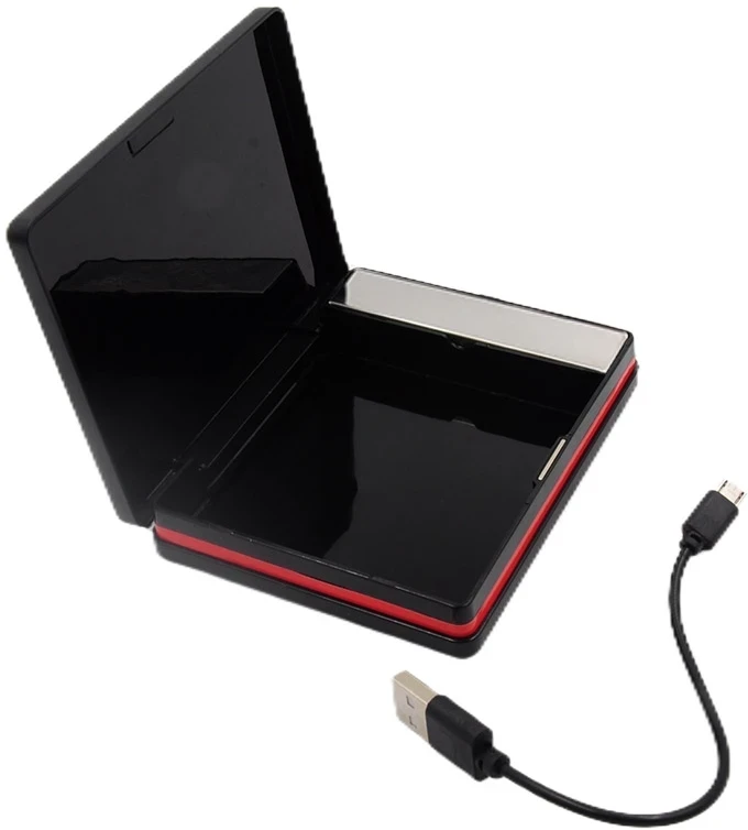 Portsigaras su žiebtuvėliu, įkraunamas USB - Pilka