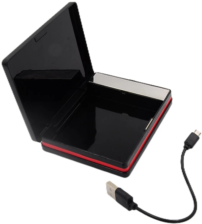 Portsigaras su žiebtuvėliu, įkraunamas USB - Pilka