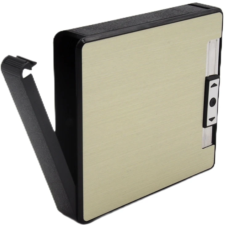 Portsigaras su žiebtuvėliu, įkraunamas USB - Rusvai gelsva