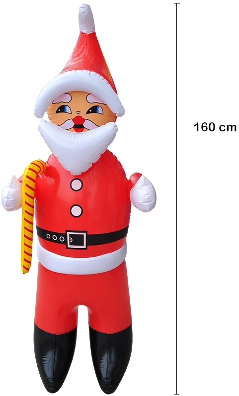 Pripučiama Kalėdinė dekoracija Kalėdų senelis, 160 cm