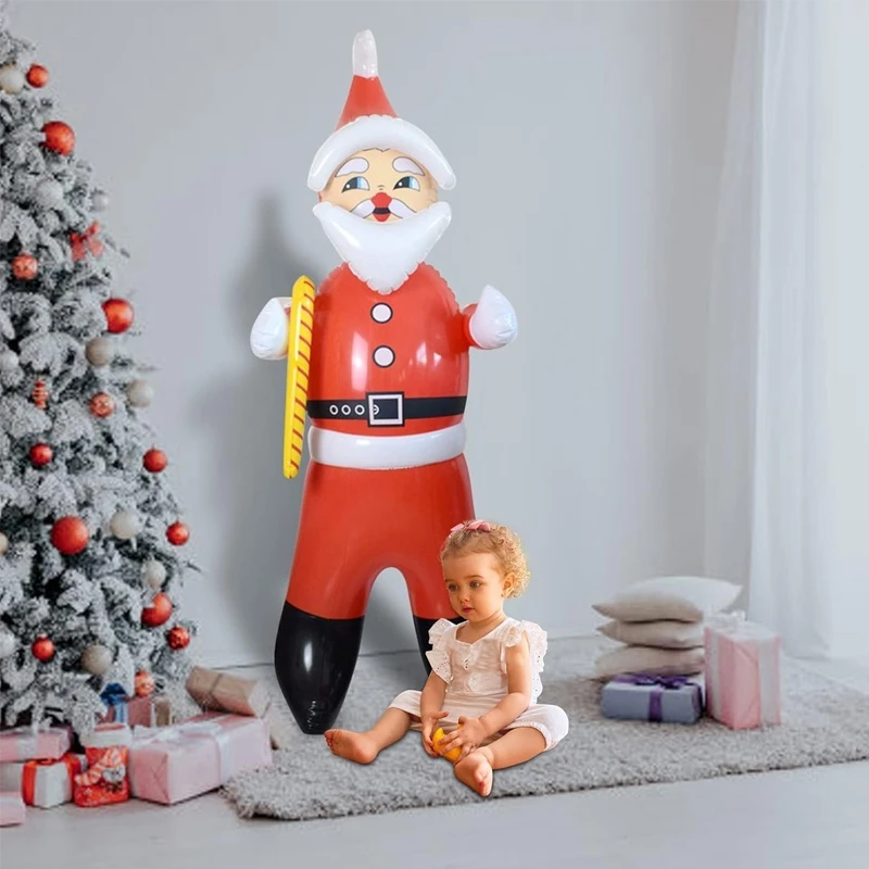 Pripučiama Kalėdinė dekoracija Kalėdų senelis, 160 cm