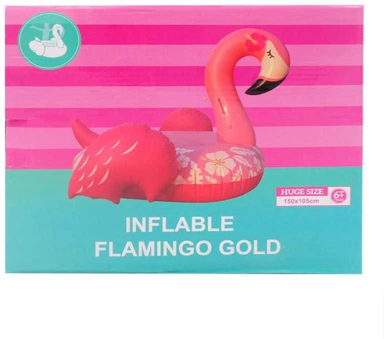 Pripučiamas plaukimo plaustas Flamingas