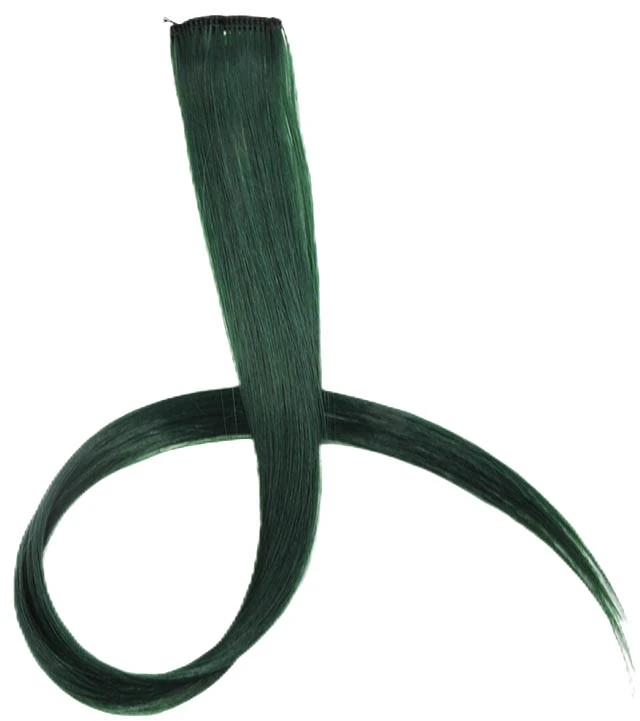 Prisegamos sintetinių plaukų sruogelės, 50 cm - Geltona