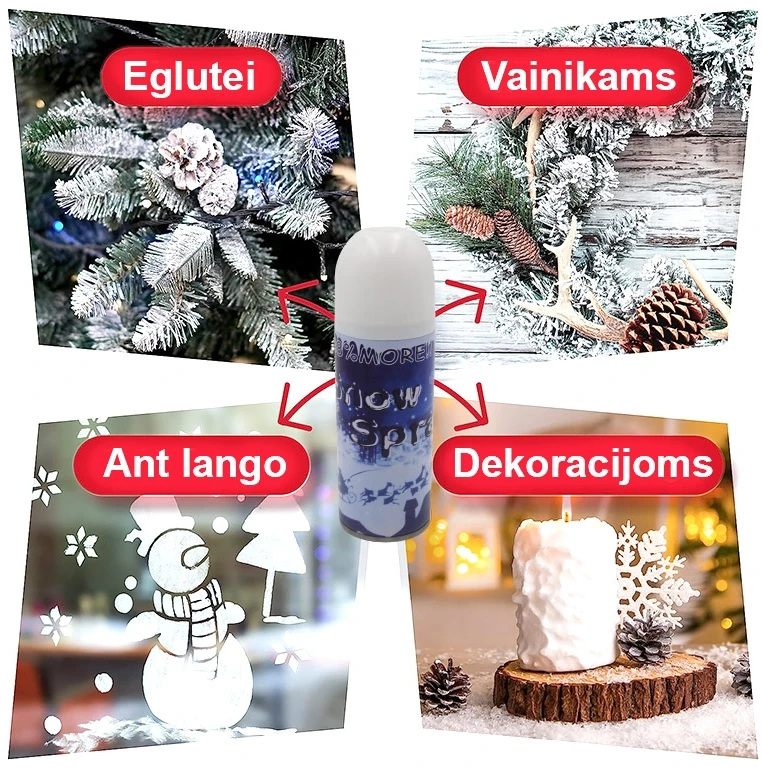 Purškiamas dirbtinis-tirpstantis sniegas, 250 ml