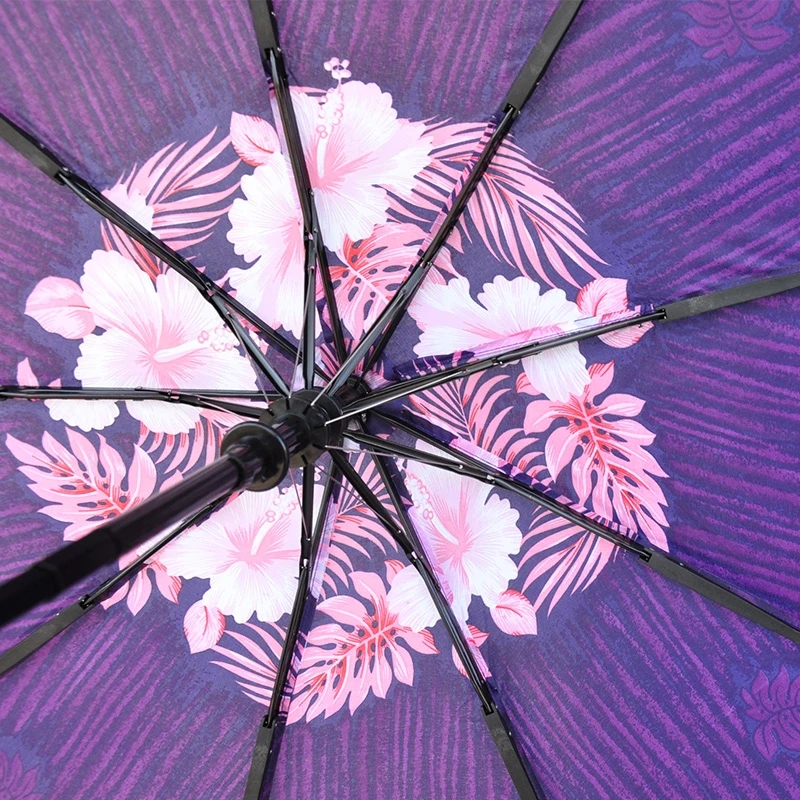 Pusiau automatinis moteriškas skėtis - Violetinė