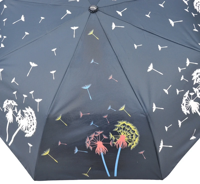 Pusiau automatinis skėtis, keičiantis spalvą - Mėlyna