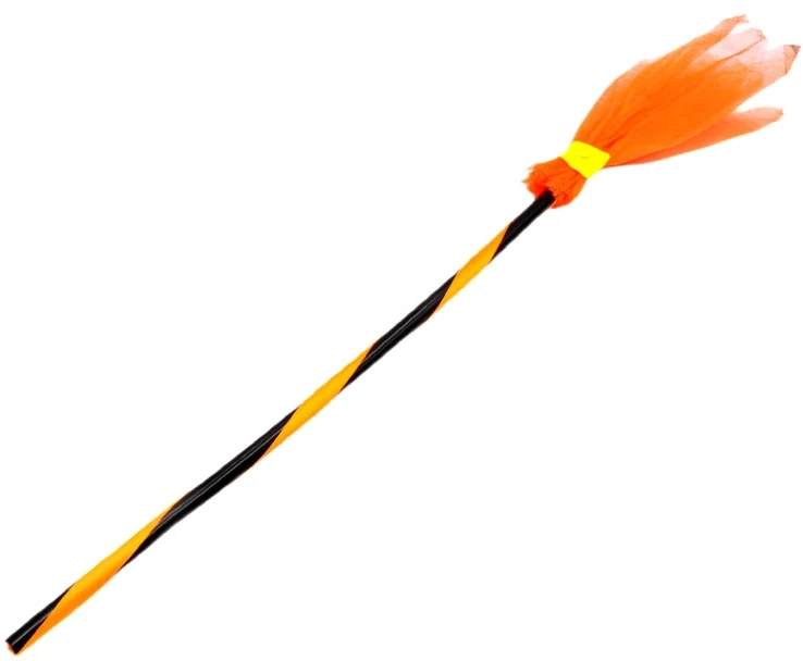 Raganos šluota, 90 cm - Oranžinė