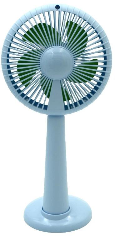 Rankinis „Mini Fan“ USB įkraunamas ventiliatorius su stovu - Žalia